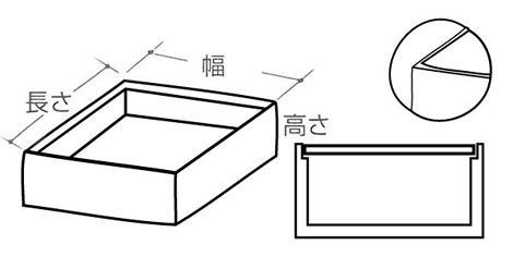 ふたの形状 落とし蓋